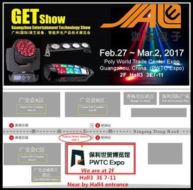 2017년 DJ는 공정한 안내장이의 쇼를 얻는 빛, LED 단계 점화를 상연합니다