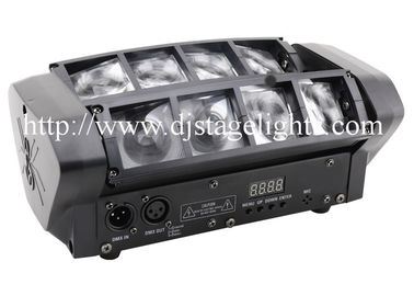 8 x 10 W LED 이동하는 맨 위 단계 빛 80 W RGBW 거미 당 점화