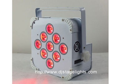 9pcsX18w LED DMX 무선 LED 동위 깡통, 재충전용 지도된 단계 빛