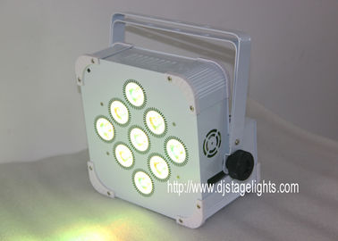 9pcsX18w LED DMX 무선 LED 동위 깡통, 재충전용 지도된 단계 빛