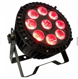 DMX512 RGBWA 9pcs * 12w 옥외 LED 동위 세척 높은 광도