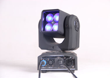 4 DJ의 디스코를 위한 5-40° 광속 각을 가진 PC 25 w RGBW LED 이동하는 맨 위 빛
