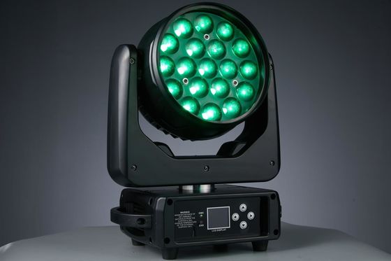 19LED 줌 LED 가동 헤드 라이트 나이트 클럽 콘서트 음악 파티