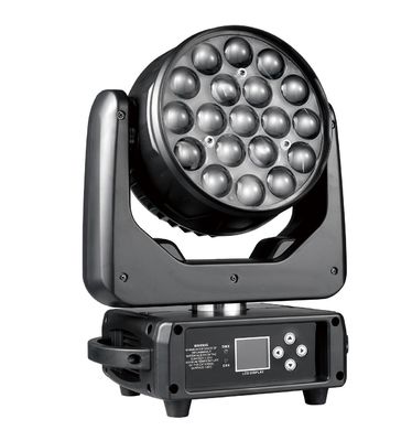 19LED 줌 LED 가동 헤드 라이트 나이트 클럽 콘서트 음악 파티
