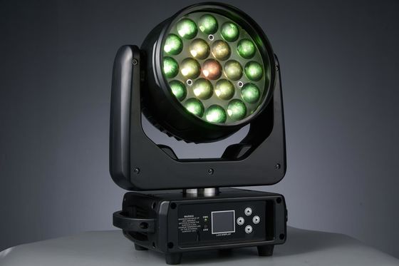 19LED 줌 LED 가동 헤드 라이트 나이트 클럽 콘서트 음악 파티