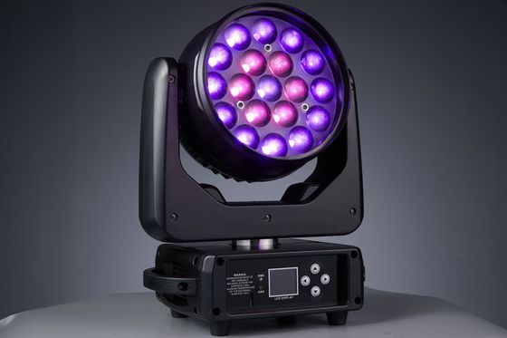 19LED 줌 LED 가동 헤드 라이트 나이트 클럽 콘서트 음악 파티