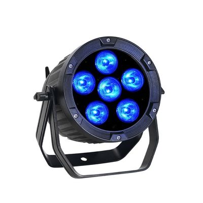 6pcs LED Par 배터리 라이트 LCD 화면 방수 배터리 IRC 라이트 리모컨