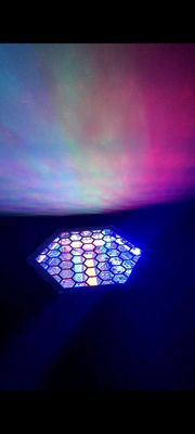 Rgb 스트로브 매트릭스 LED 레트로 라이트 급하게 씻어 스트로브 보조 조명 헥사곤 조명