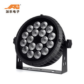 1개의 LED 편평한 동위 빛 높은 광도 DMX 통제에 대하여 18x18w RGBWA UV 6
