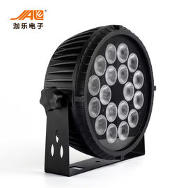 1개의 LED 편평한 동위 빛 높은 광도 DMX 통제에 대하여 18x18w RGBWA UV 6