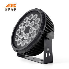 1개의 LED 편평한 동위 빛 높은 광도 DMX 통제에 대하여 18x18w RGBWA UV 6