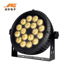 1개의 LED 편평한 동위 빛 높은 광도 DMX 통제에 대하여 18x18w RGBWA UV 6