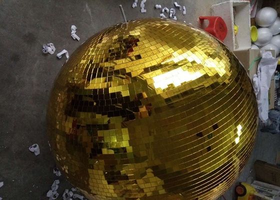 볼을 회전시키는 120CM 금빛 미러볼 디스코 스테이지 광