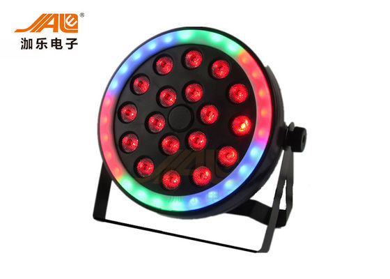 8 채널 18 와트 DJ 무대 조명 RGB 3 In 1 LED Flat Par