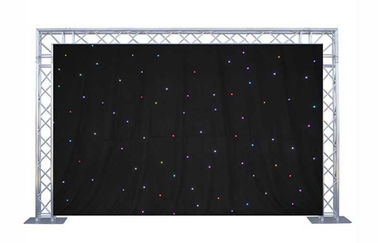 최고 밝은 RGB 6 x 4m LED 별 커튼, 단계 배경을 위한 배경막 커튼 피복