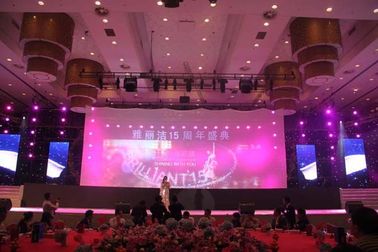 RGB 6 x 3m LED 별 피복 커튼, 단계 배경을 위한 배경막 단계 별 빛 커튼