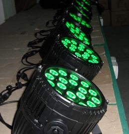 에너지 절약 옥외 LED 동위 빛 18 x 10w RGBWA 직업적인 단계 점화