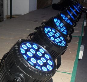 에너지 절약 옥외 LED 동위 빛 18 x 10w RGBWA 직업적인 단계 점화