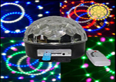 20W DMX는 수정같은 마술 공 빛 Rgb 효력 디스코 단계 빛 AC 110V - 250V를 지도했습니다