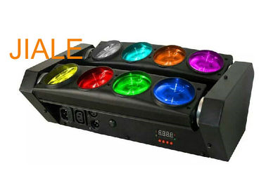 DMX512 RGBW 4in1 8는 거미 광속 LED 이동하는 맨 위 빛/자전 단계 빛을 주목합니다