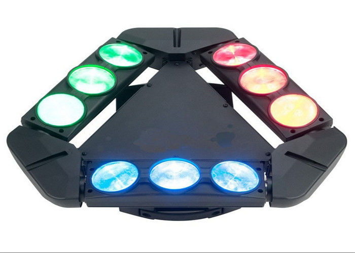 DMX512 100w 거미 광속 이동하는 맨 위 점화 9는 빛 AC 110-240V 50-60HZ를 이끕니다