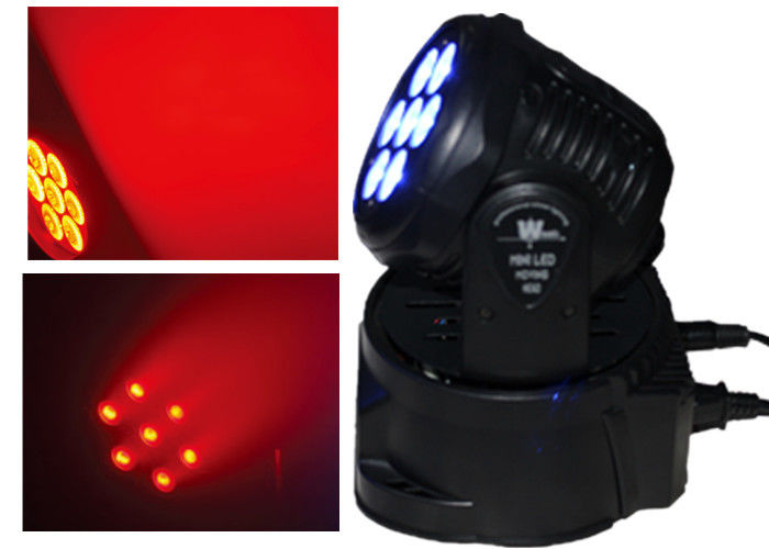 7pcs RGBW 단계 80W 휴일 이동하는 머리 광선 각 10 도