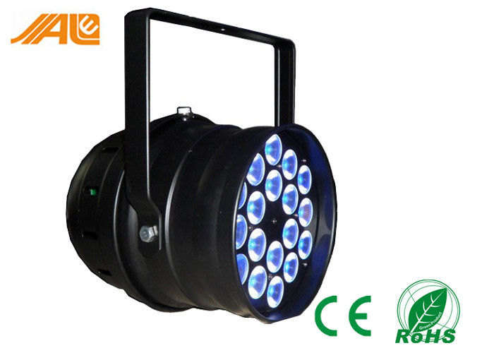 실내 18 x 3with 9w RGB 3in1 LED 동위는 디스코를 위한 빛에 의하여 지도된 동위 64 DMX 단계 램프 할 수 있습니다