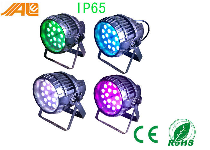 급상승 빨간 녹색 파란 백색 점화를 가진 1개의 옥외 LED 동위 램프에 대하여 다채로운 18 x 10w Rgbw 4