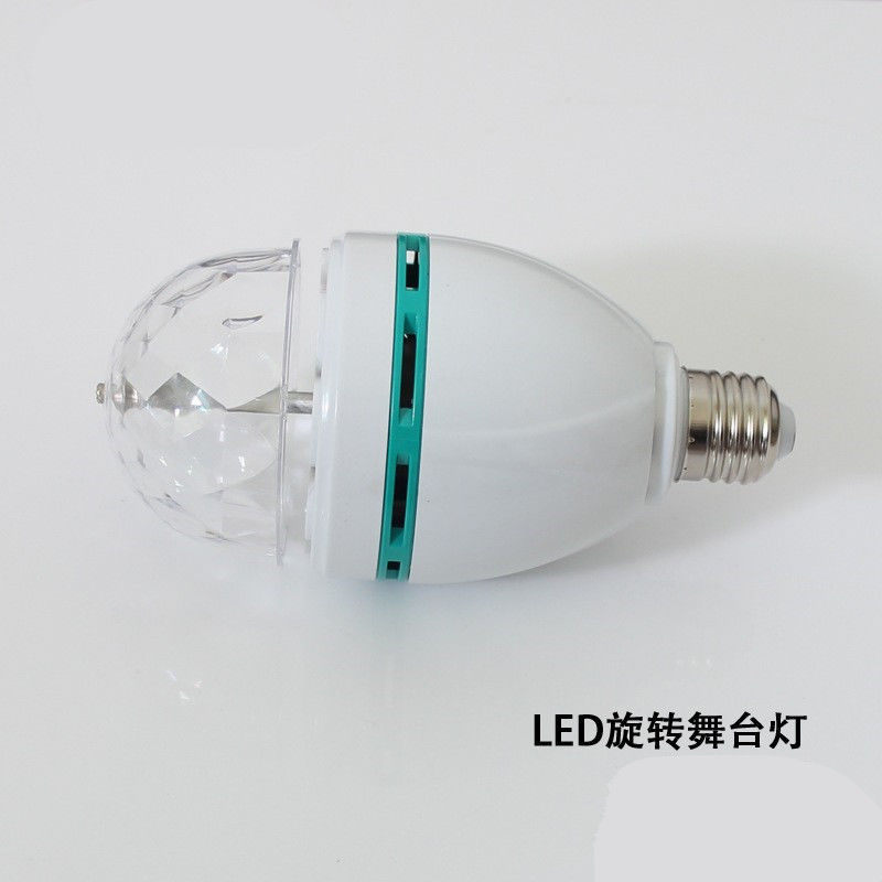 통제 3W 디스코 단계 빛 RGB 수정같은 마술 자전 공을 소리내십시오
