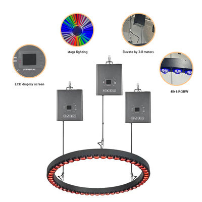 3m DMX 윈치 LED 운동 공 삼각형 튜브 리프팅 오판 공